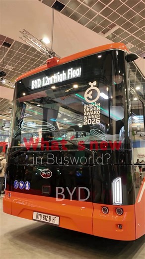 Busworld on Instagram: "⚡ The future of e-mobility is here. At BYD Bus & Coach, innovation takes center stage at Busworld Europe: 🔋 A new blade battery concept — safer, more efficient, revolutionary. 🚍 B12 intercity – up to 650 km range. 🚎 B18 articulated – ultra-low consumption & winner of the German Design Award 2026. Brussels is where the next generation of buses takes the stage. 📍 Busworld Europe 2025 | Brussels Expo #BusworldEurope #BYD #Innovation #ZeroEmission #FutureOfMobility #BusIn