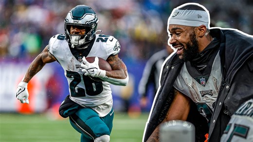 Audible: Miles Sanders breaks 1,000 rushing yards!