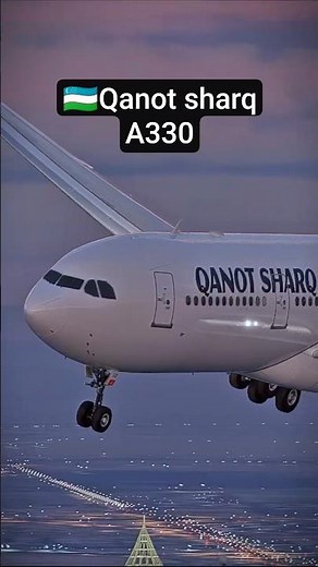 🇺🇿✈️ Qanot Sharq A330 Flying Over Dubai! #shorts