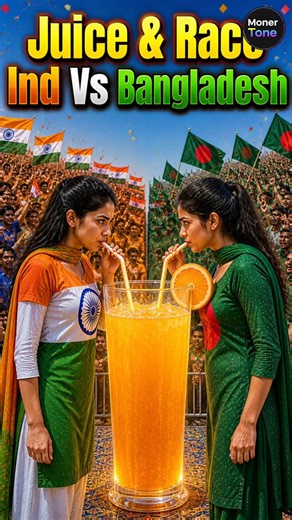 Desert Race Challenge! India vs Bangladesh Ultimate Battle 🥤🔥#challenge #juicechallenge #shorts