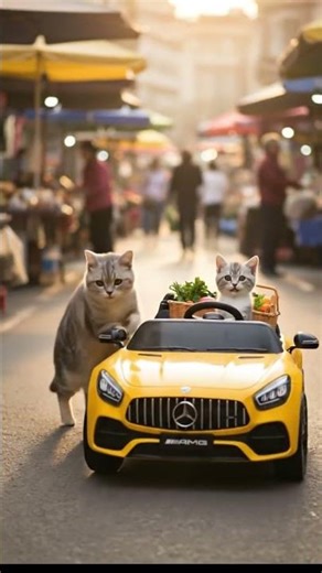 Cat Mom and Kitten Make Chinese Stir Fried Noodles 🍜 Cozy Kitchen Cooking Animation