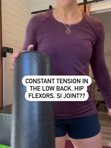 Constant tension in the low back, hip flexors, si joint?? Use these exercises to: ➡️ Decrease extension pattern and excessive lordosis (calm down hip flexors and low back) ➡️ Increase relative sacral nutation (decrease SI tension) ➡️ Reduce tension in the posterior pelvic floor (improve hip mobility and stability) ➡️ Increase expansion of the posterior rib cage. (Improve shoulder flexion) ➡️ Strengthen the deep abdominals, adductors, glutes and hamstrings. (Improve pelvis and rib cage position a