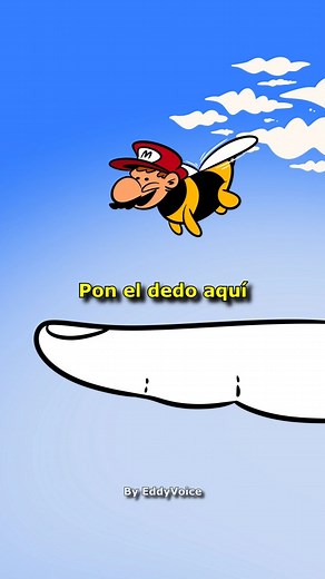 34K views · 15K reactions | Pon el dedo y la abeja Super Mario actuará #mario #mariobros #supermariobros #animacion #reto | Eddy Voice | Facebook