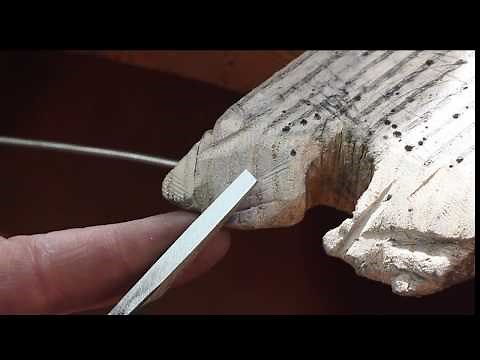 Making a basic metal carving chisel, including heat treatment and sharpening.
