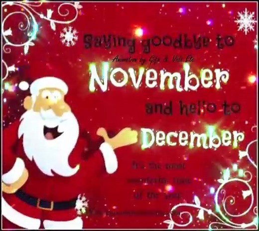 53K views · 3.4K reactions | Bye November, Hello December | Gifs, Vids & Music Etc | Facebook