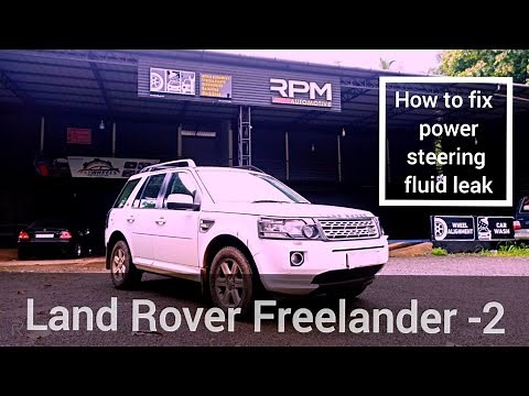 Land rover| freelander-2 power steering tight and noise|steering wheel hard to turn|