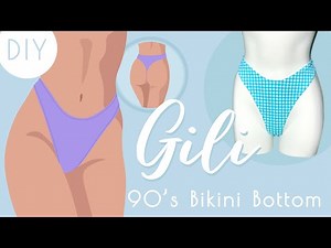 DIY | 90's High Cut Bikini Bottom | Non Reversible Swimwear
