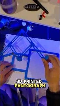 3d printed pantograph! #engineering #3dprinting #3dprint #mechanism #pantograph #3dmodel #geometry