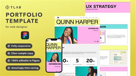 Quinn Harper（Web Designer Portfolio） | Figma