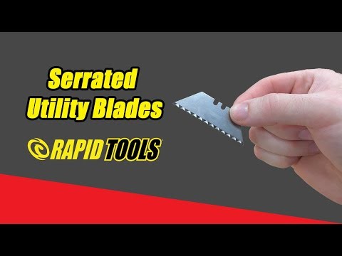 Rapid Edge Serrated Utility Blades | Sharper Cuts, Longer Lasting