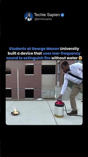 Students Built a Device That Stops Fire Using Sound 🤯🔊🔥
