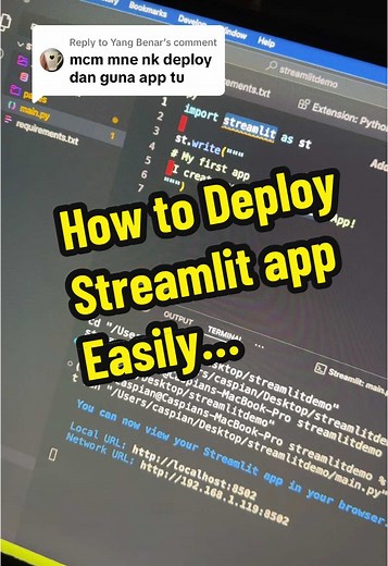 How to Deploy a Streamlit App Easily