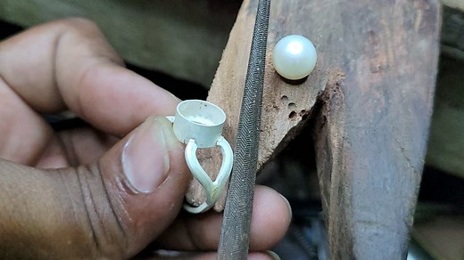 86K views · 755 reactions | Mukta silver ring making 2025 ! How to make mukta silver ring #reelsfypシ #reelsviral #reels #viral #coin #shorts | Swapan Goldsmith | Facebook