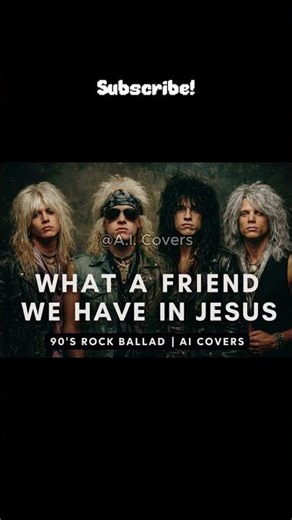 What a Friend We Have in Jesus | Epic 90s Rock ( Hair Metal Cover) #shorts #shortsfeed #rock