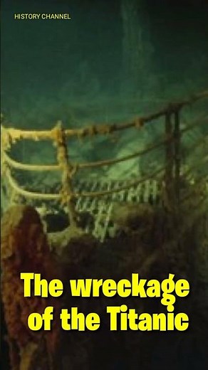 The wreckage of the Titanic #history