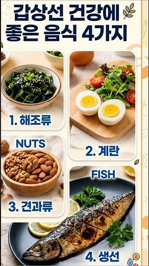 갑상선 건강에 매우 좋은 음식 4가지#갑상선#갑상선항진증#갑상선건강#갑상선음식#건강정보