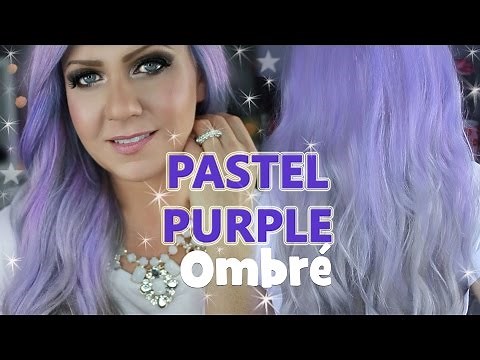 PURPLE OMBRE HAIR TUTORIAL - PURPLE TO SILVER OMBRE AT HOME - UNDER 10$