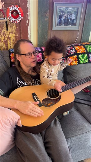 5.4K views · 216 reactions | Monday morning bed head sessions! Just part of our normal day! #Grandson #papa #grandbaby #acousticguitar #lessons #love #fun #learning #teaching #bedheadhair | Charlie Bonnet III | Facebook