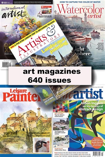 Art Magazines PDF Collection | Artists, Illustrators, Watercolor (645 Issues) - Etsy