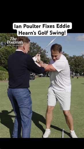 Ian Poulter Fixes Eddie Hearn’s Golf Swing! 🤝