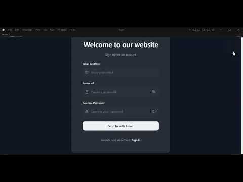 Modern Login & Registration Page Using React, Tailwind CSS & shadcn/ui