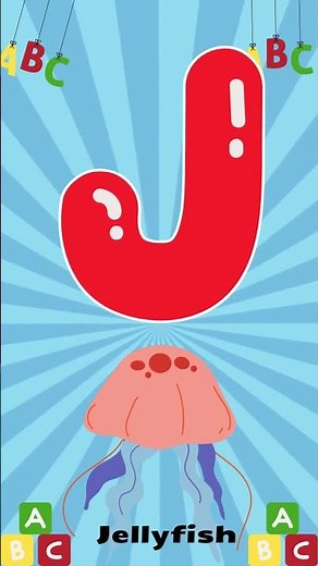 Learn Letter J words for kids | Jellyfish, Juice, Jump 🪼🧃 #dailywordenglish