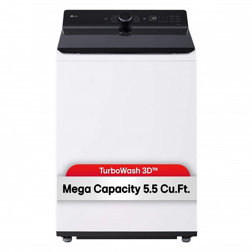Reviews for LG 5.5 cu. ft. SMART Top Load Washer in Alpine White with Impeller, Easy Unload and TurboWash3D Technology | Pg 1 - The Home Depot