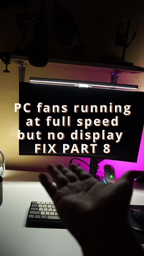 Pc fans running at full speed but no monitor signal FIX PART 8 #nosignal #pc #fans #fullspeed #nodisplay #signal #pcfix #pctroubleshooting #pcdiagnostic #pcsolutions #pchelp #pctip #pctricks