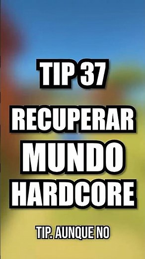 ¡RECUPERAR MUNDOS HARDCORE! ✅️TIPS DE MINECRAFT EN MENOS DE UN MINUTO✅