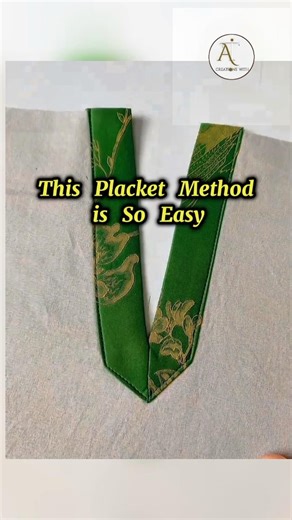 Easy Placket Opening Method