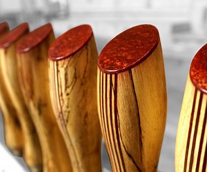 Iridescent Epoxy Beer Tap Handles