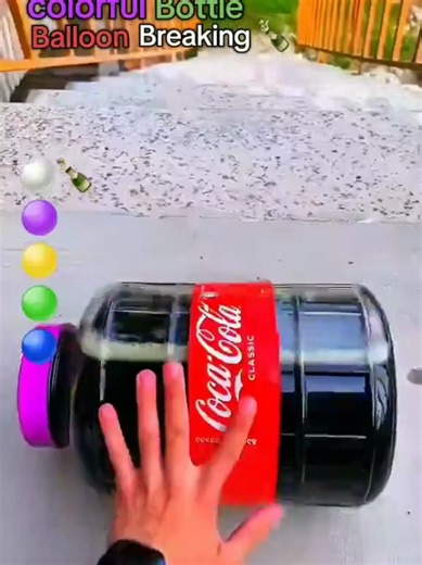 Coca Cola Big Bottle Breaking: Satisfying ASMR Experience