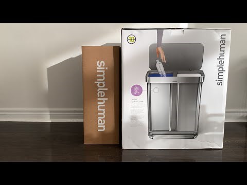 Simplehuman 58L Dual Compartment Step Can + Compost Caddy (Unboxing & First Impressions!)
