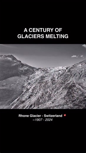 Michel Galati | A century of change condensed into a few seconds. In collaboration with @glacionaut I transformed historical and contemporary photographs... | Instagram