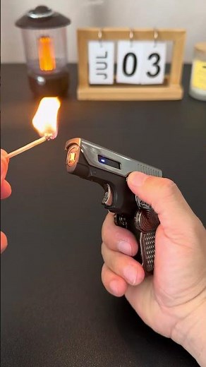 Pistol Lighter & Fidget Spinner! Cool Gadget That Shoots Fire & Relieves Stress