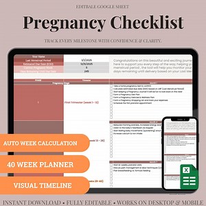 Pregnancy Checklist - Etsy