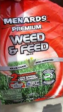 Menards Weed & Feed Test