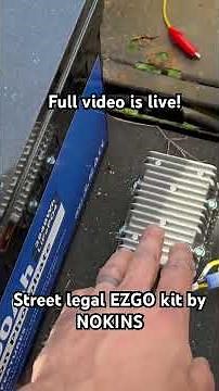 Street legal golf car headlight kit by NOKINS! Full install on the channel?