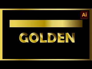 How to create Golden Color in Adobe Illustrator | Step-by-Step! #tipsndtricks #fantasygraphicworld