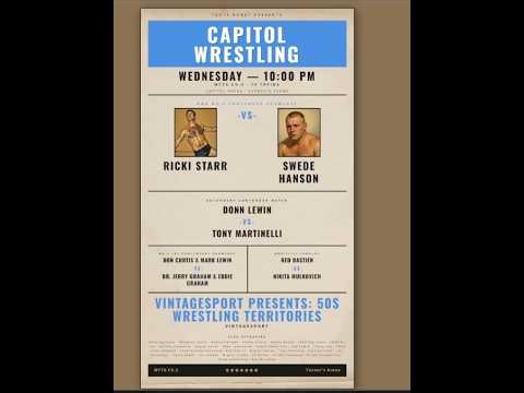 Capitol Wrestling — Week 1 TV WTTG, Ch 5| Vintagesport presents: 50s Wrestling | Cards & Dice Game