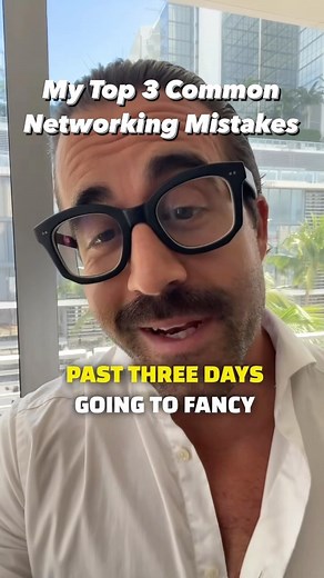 91K views · 1.2K reactions | My Top 3 Common Networking Mistakes! After Art Basel in Miami I came to the realization of how I didn’t make any connections. Let me know if this helped you! @nicholascrown - #networking #advice #connections #entrepreneurlifestyle #entrepreneurlife #financialfreedom | Nicholas Crown | Facebook