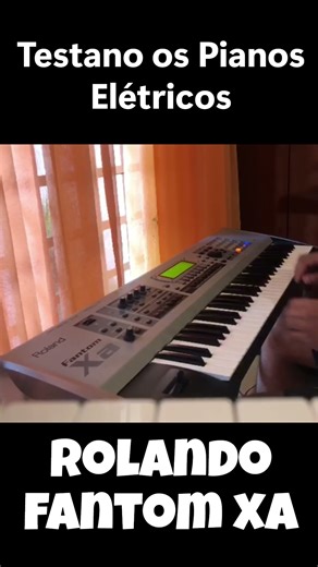 Testando sons Vintage (E.Piano) no Roland Fantom Xa #shorts