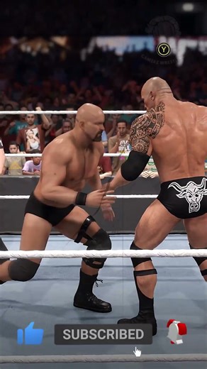 WWE 2K22 Stone Cold Unleashes His Signature Move on The Rock in an Intense Iron Man Match!