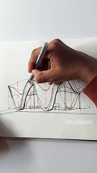 How to Draw Curved Forms in Perspective – Bosjes Chapel