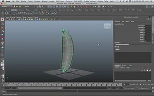 How to create a polygon models from curves to make bottles and a banana