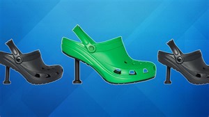 Balenciaga has designed a pair of Crocs with a stiletto heel