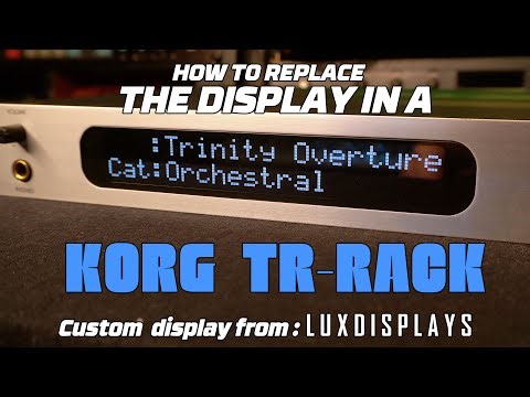 How to replace the display in a KORG TR-Rack