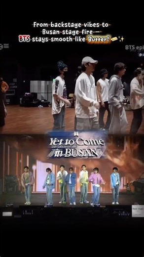 Butter Smooth Moments — BTS Busan Concert with Cute Chibis 🧈✨ #kpop #bts #btsarmy #shorts #fyp