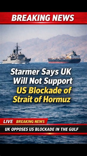 #Starmer says #UK will not support US blockade of #StraitofHormuz #ukpolitics #DonaldTrump #liztruss