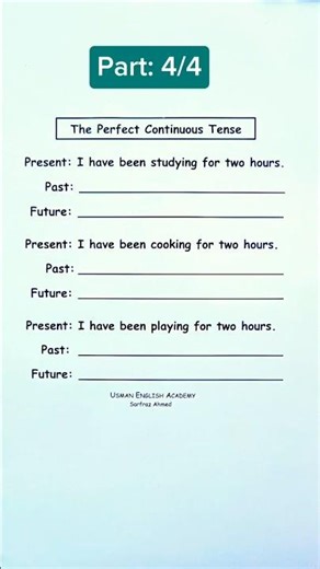 The Perfect Continuous Tense Explained | Tense Series Part 4